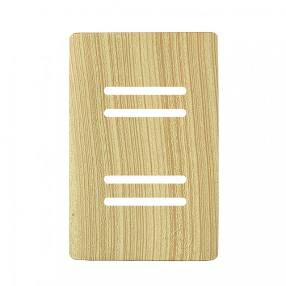 Placa p/ 4 Interruptores (especial) 4x2 - Novara Maple 